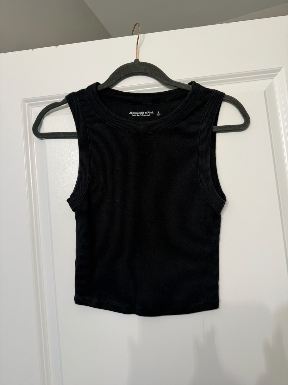Abercrombie Black Ribbed Tank Top